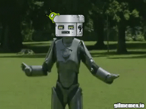 Robot dancing the robot.