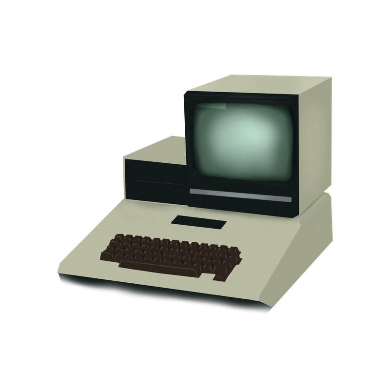 Old computer painting