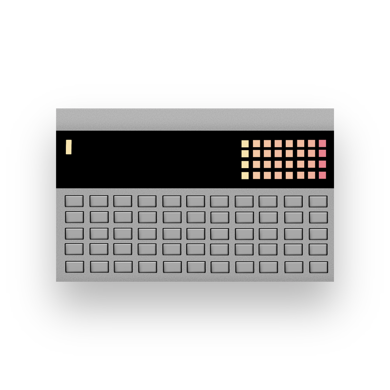 Abstract-ish drawing of a color palette synthesizer